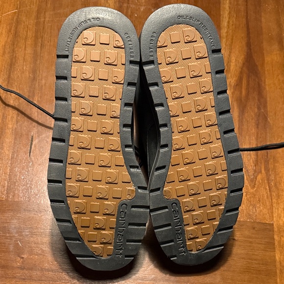 Carhartt Black Lace-Up Moc Toe Work Boots - Picture 3 of 7